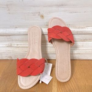 Mila Paoli coral slide sandals NEW Size 7.5